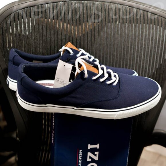 Izod Men's Canvas Shoe‎ -Navy - Picture 5 of 7